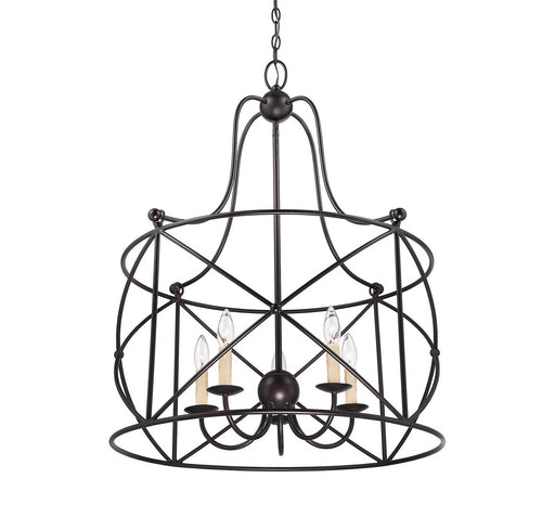 Savoy House - 1-4072-5-13 - Five Light Pendant - Seneca - English Bronze