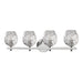 Hudson Valley - 1254-PN - Four Light Bath Bracket - Burns - Polished Nickel