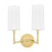 Hudson Valley - 362-AGB - Two Light Wall Sconce - Dillon - Aged Brass