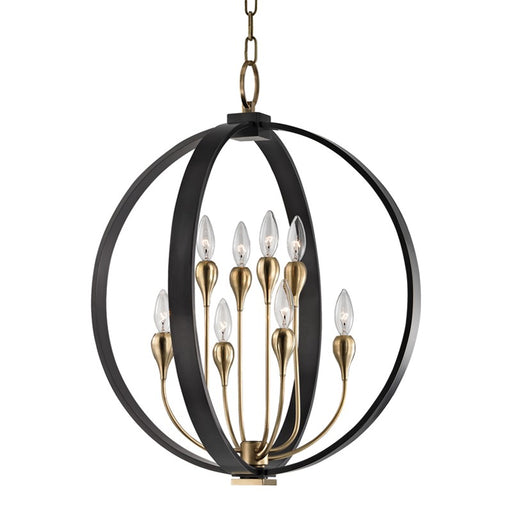 Hudson Valley - 6722-AOB - Eight Light Chandelier - Dresden - Aged Old Bronze