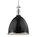 Hudson Valley - 7718-BPN - One Light Pendant - Viceroy - Black/Polished Nickel