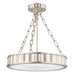 Hudson Valley - 901-PN - Three Light Semi Flush Mount - Middlebury - Polished Nickel