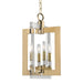 Hudson Valley - 9312-AGB - Four Light Pendant - Wellington - Aged Brass