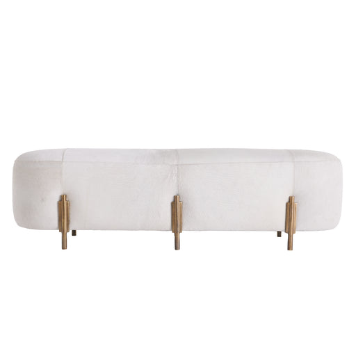 Arteriors - 2050 - Bench - Justin - White