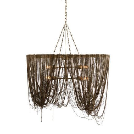 Arteriors - 46643 - Four Light Pendant - Layla - Antique Brass