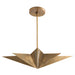 Arteriors - 46821 - Four Light Pendant - Rex - Antique Brass