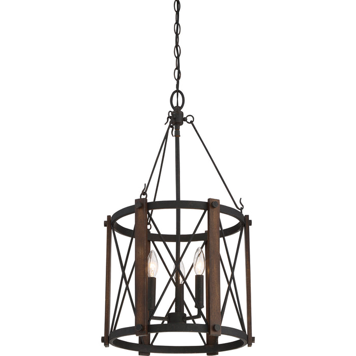 Quoizel - BRO5203MK - Three Light Foyer Pendant - Baron - Marcado Black