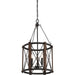 Quoizel - BRO5203MK - Three Light Foyer Pendant - Baron - Marcado Black