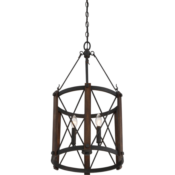 Quoizel - BRO5203MK - Three Light Foyer Pendant - Baron - Marcado Black