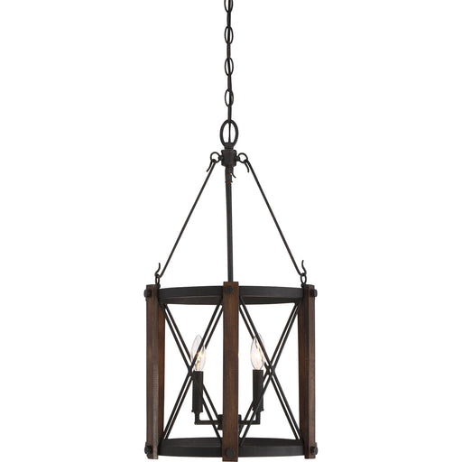 Quoizel - BRO5203MK - Three Light Foyer Pendant - Baron - Marcado Black