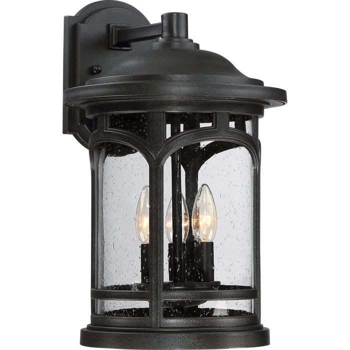 Quoizel - MBH8411K - Three Light Outdoor Wall Lantern - Marblehead - Mystic Black