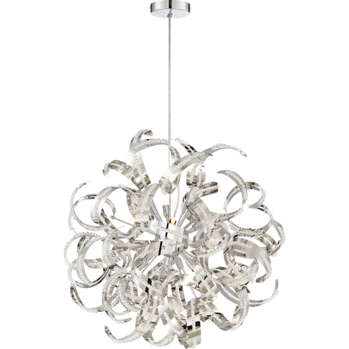 Quoizel - RBN2823CRC - 12 Light Pendant - Ribbons - Crystal Chrome