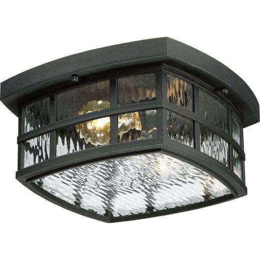 Quoizel - SNN1612K - Two Light Outdoor Flush Mount - Stonington - Mystic Black