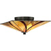 Quoizel - TFAS1615VA - Two Light Flush Mount - Asheville - Valiant Bronze