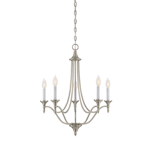 Savoy House - 1-1008-5-SN - Five Light Chandelier - Herndon - Satin Nickel