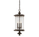 Savoy House - 5-1222-40 - Three Light Hanging Lantern - Palmer - Walnut Patina