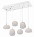 ET2 - E21124-11WT - LED Pendant - Puffs - White