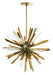 Arteriors - 89027 - Eight Light Chandelier - Waldorf - Antique Brass