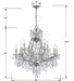 Crystorama - 4412-CH-CL-MWP - 13 Light Chandelier - Maria Theresa - Polished Chrome