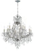 Crystorama - 4412-CH-CL-MWP - 13 Light Chandelier - Maria Theresa - Polished Chrome