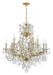 Crystorama - 4412-GD-CL-MWP - 13 Light Chandelier - Maria Theresa - Gold