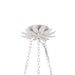 Crystorama - 517-MT - Six Light Chandelier - Broche - Matte White