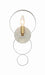 Crystorama - 581-MT-GA - One Light Wall Sconce - Luna - Matte White / Antique Gold