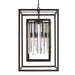 Crystorama - 8409-FB - Six Light Chandelier - Hollis - Forged Bronze