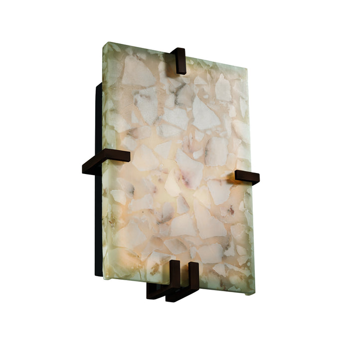 Justice Designs - ALR-5551-DBRZ - LED Wall Sconce - Alabaster Rocks - Dark Bronze