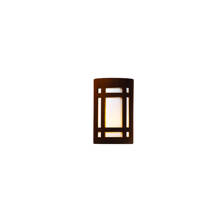 Justice Designs - CER-5490W-RRST-LED1-1000 - LED Wall Sconce - Ambiance - Real Rust