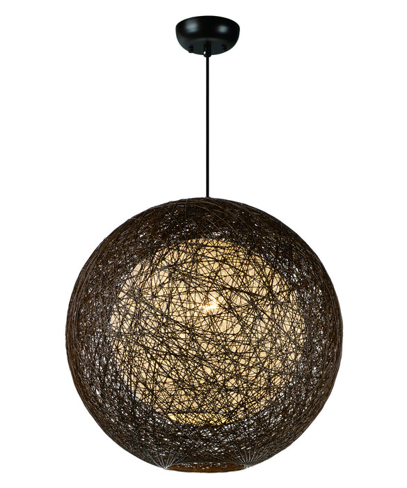 Maxim - 14405CHWT - One Light Outdoor Pendant - Bali - Chocolate