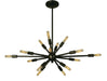 Framburg - 4390 MB - 16 Light Chandelier - Simone - Mahogany Bronze