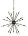 Framburg - 4398 MB - 24 Light Foyer Chandelier - Simone - Mahogany Bronze