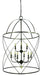 Framburg - 4419 MB - Six Light Foyer Chandelier - Nantucket - Mahogany Bronze