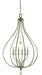 Framburg - 4446 BN - Six Light Pendant - Dewdrop - Brushed Nickel