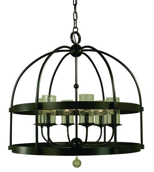 Framburg - 4526 MB - Six Light Foyer Chandelier - Compass - Mahogany Bronze