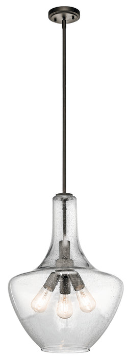 Kichler - 42190OZ - Three Light Pendant - Everly - Olde Bronze