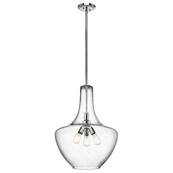 Kichler - 42198CH - Three Light Pendant - Everly - Chrome