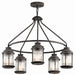 Kichler - 49667WZC - Five Light Outdoor Chandelier - Ashland Bay - Weathered Zinc