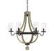 Savoy House - 1-2100-6-70 - Six Light Outdoor Chandelier - Eden - Weathervane