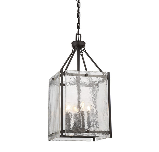 Savoy House - 3-3041-4-13 - Four Light Foyer Pendant - Glenwood - English Bronze