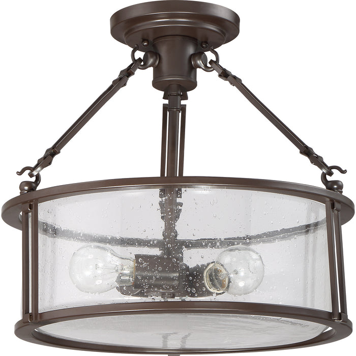 Quoizel - BCN1716WT - Three Light Semi-Flush Mount - Buchanan - Western Bronze