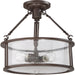 Quoizel - BCN1716WT - Three Light Semi-Flush Mount - Buchanan - Western Bronze