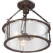 Quoizel - BCN1716WT - Three Light Semi-Flush Mount - Buchanan - Western Bronze