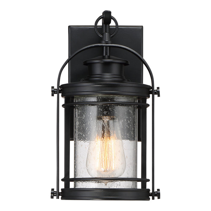 Quoizel - BKR8406K - One Light Outdoor Wall Lantern - Booker - Mystic Black