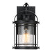 Quoizel - BKR8406K - One Light Outdoor Wall Lantern - Booker - Mystic Black