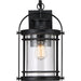 Quoizel - BKR8408K - One Light Outdoor Wall Lantern - Booker - Mystic Black