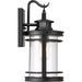 Quoizel - BKR8408K - One Light Outdoor Wall Lantern - Booker - Mystic Black