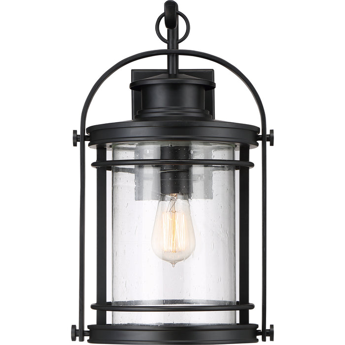 Quoizel - BKR8410K - One Light Outdoor Wall Lantern - Booker - Mystic Black