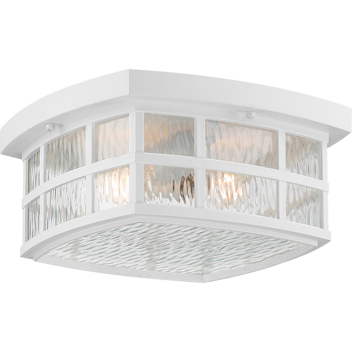 Quoizel - SNN1612W - Two Light Outdoor Flush Mount - Stonington - Matte White